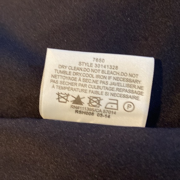 Tory Burch MIDNIGHT BLUE 100% Wool Fully Lined Classic A-Line Skirt 3615 - Picture 8 of 8